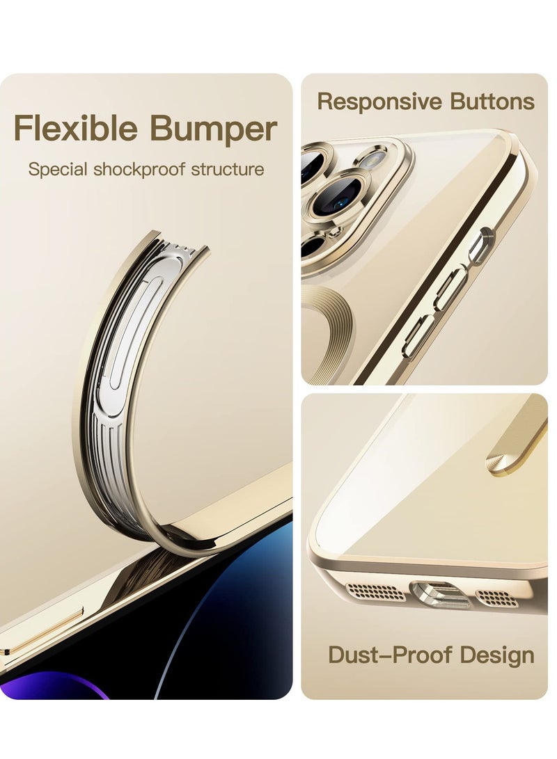 BORTONY iPhone 14 Pro Max Case Compatible with Magsafe Magnetic Wireless Charging Camera Lens Protector Anti-Scratch Slim Electroplated Cover for Apple iPhone 14 Pro Max - Image 5