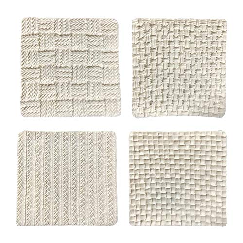 KOOTIPS Fondant Impression Mat, Sweater Texture Design Silicone Cake Decorating Supplies for Cupcake Wedding Cake Decoration - Image 1