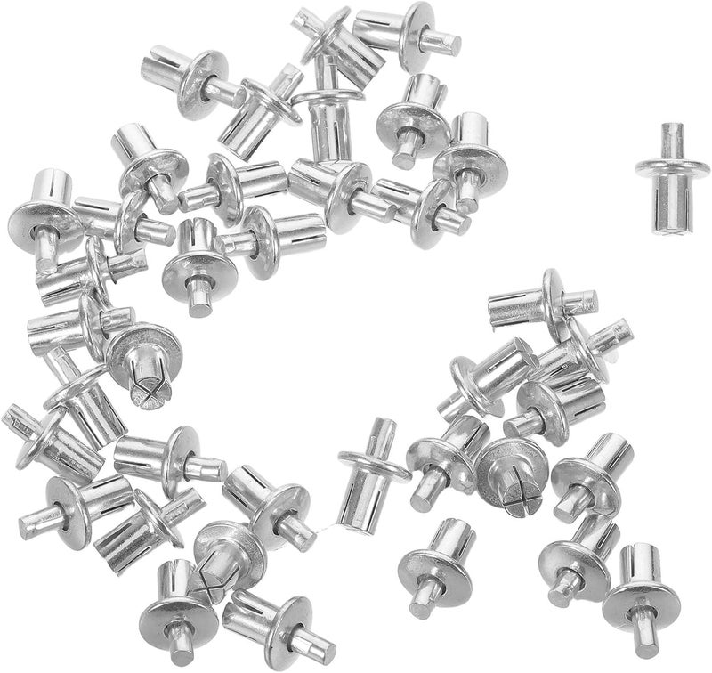 Aluminum Drive Rivets High Strength Knock Type Rivet Fasteners and 200pcs with Rounded and Countersunk Heads for Industrial Needs Architectural Decoration - Image 1