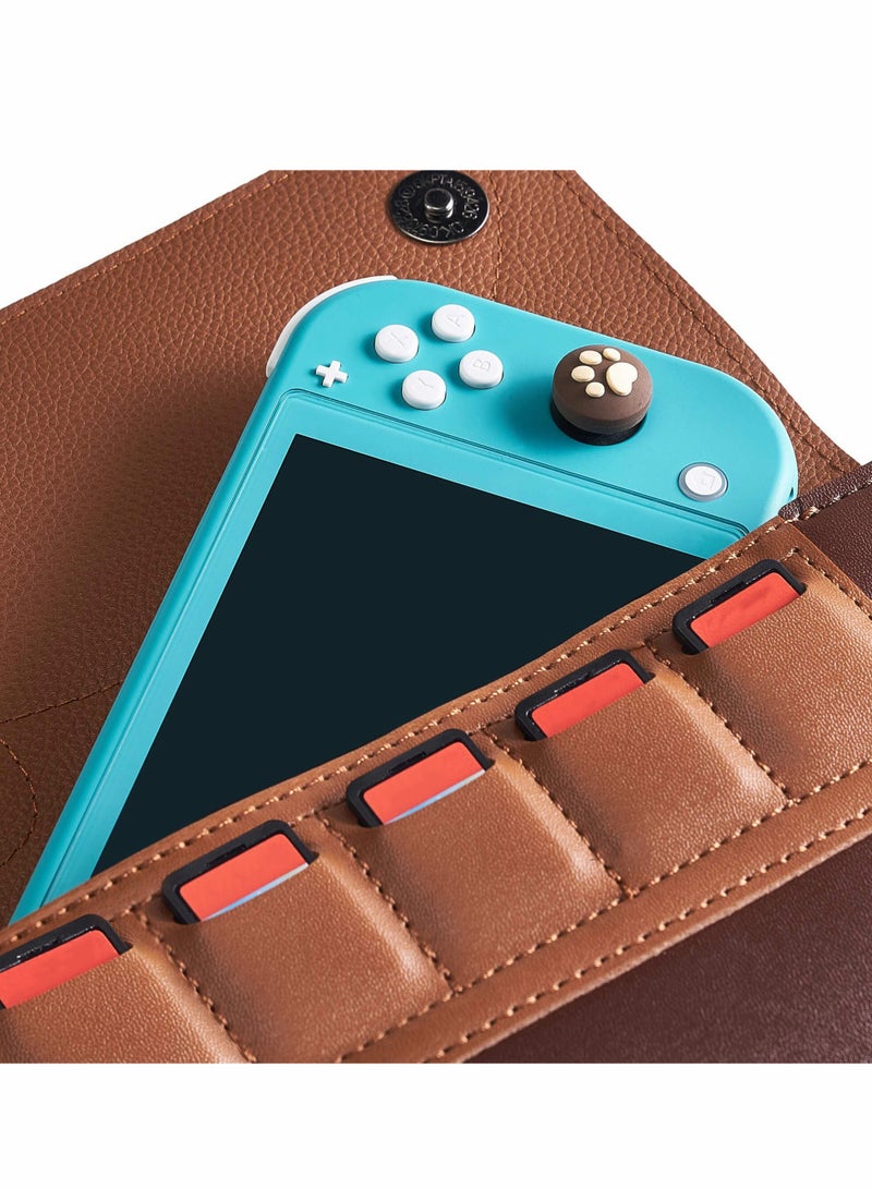 SYOSI Carrying Case Compatible with Switch Lite,Portable Protective Travel Clutch Case,Slim Clutch Travel Case with Game Card Cartridges - Image 4