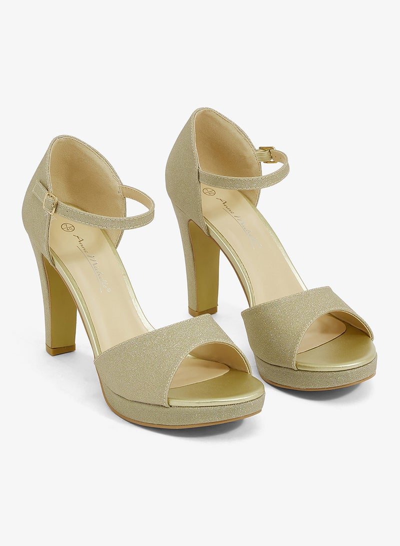 آن ميشيل صندل بكعب منصة - Image 4