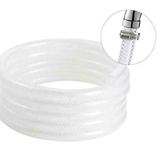 Geowaky 5/8 بوصة ID × 7/8 بوصة OD - 25 قدم خرطوم بلاستيكي شفاف مضفر، أنبوب PVC مرن معزز عالي الضغط لنقل الماء والهواء والزيت، خالي من BPA وغير سام - Image 3