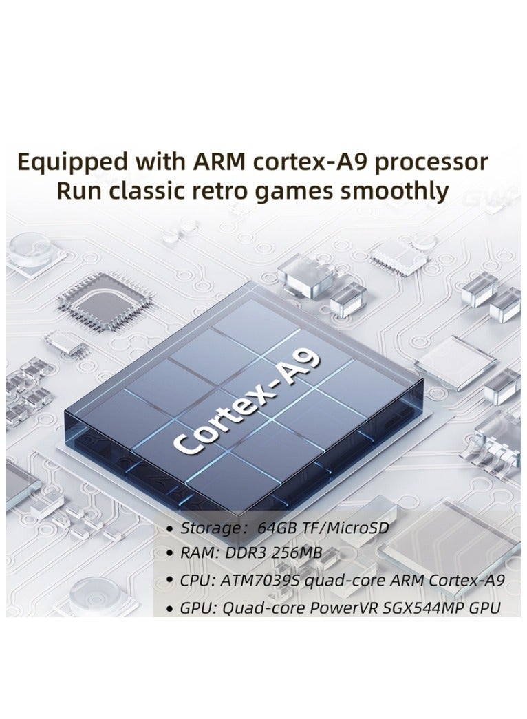 3.5-inch quad-core open source handheld retro handheld game console 64G 5000 + games