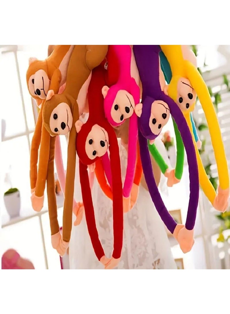 BEYTOR 3 Pcs Hanging Monkey Plush Toys for Kids with Light & Sound | Soft Stuffed Animal Monkey for Play & Room Decor | Assorted Colors - Image 2
