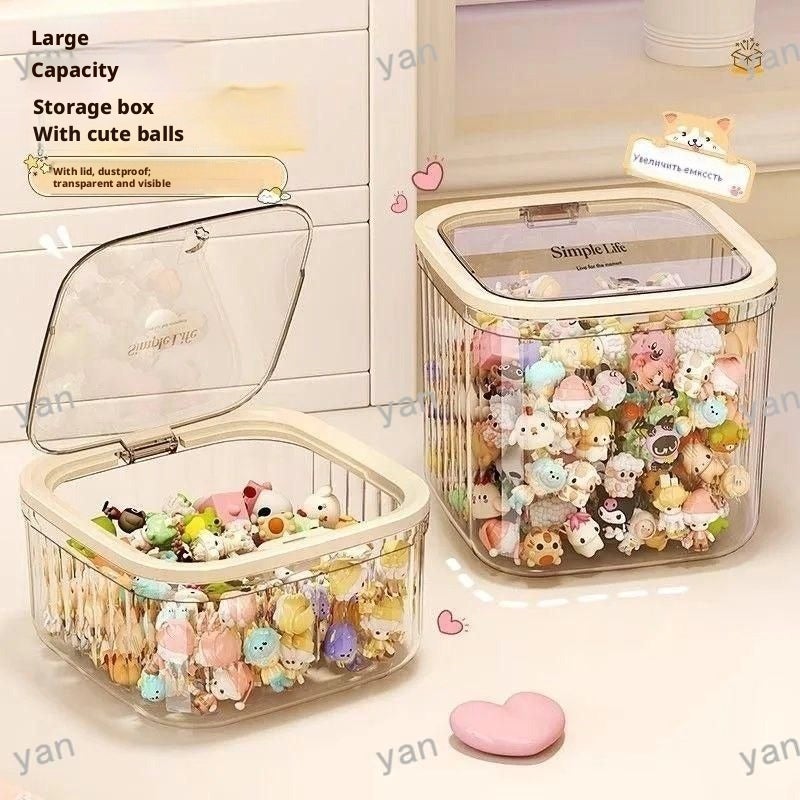 صندوق تخزين بلاستيكي شفاف من ABS 15x15x8.5 سم - Image 1