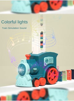 Haidue Automatic Domino Train Toy Set With 120pcs Domino Blocks For Kids Boys And Girls  - Image 2