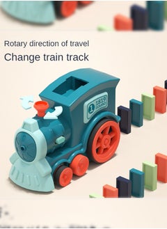 Haidue Automatic Domino Train Toy Set With 120pcs Domino Blocks For Kids Boys And Girls  - Image 4