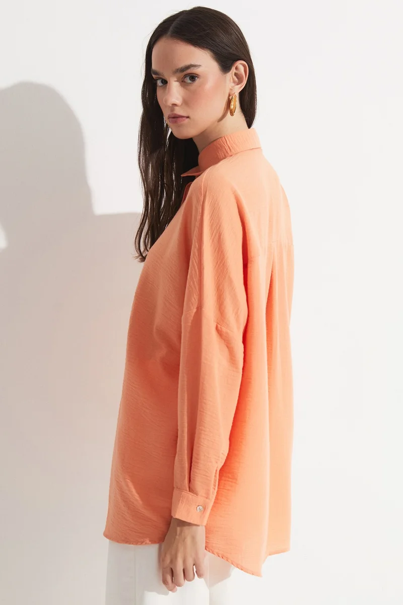 JUNE Women's Exclusive Boyfriend/Wide Pattern Shirt