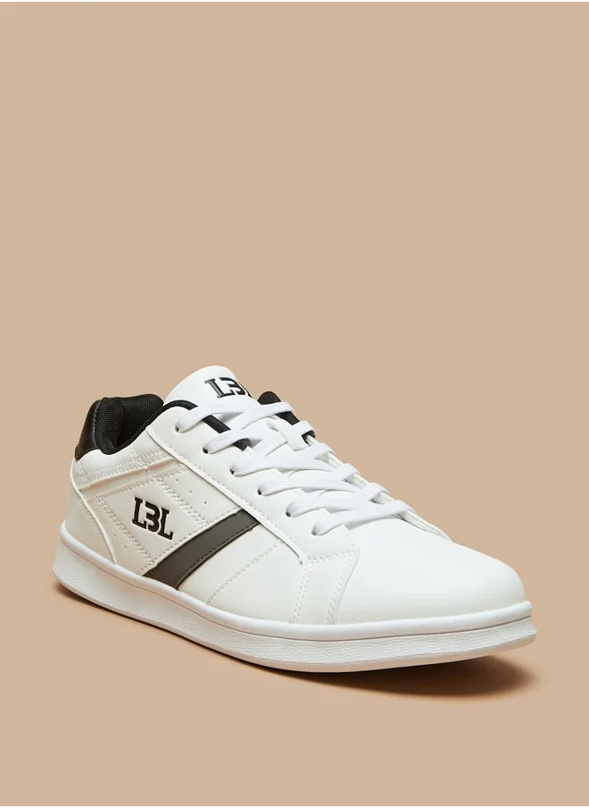 ال بي ال من شو اكسبرس Men's Panelled Sneakers with Lace-Up Closure