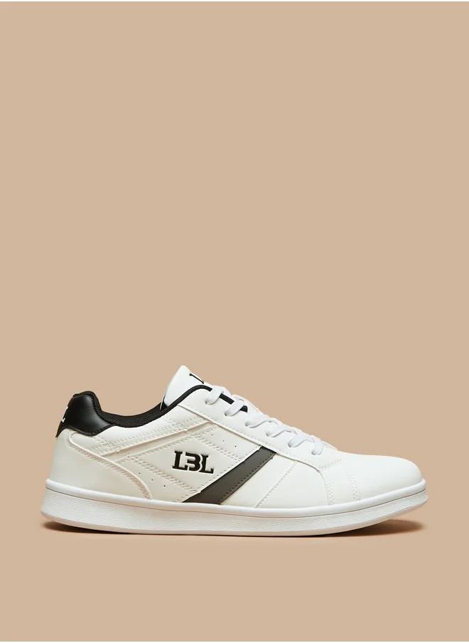 ال بي ال من شو اكسبرس Men's Panelled Sneakers with Lace-Up Closure