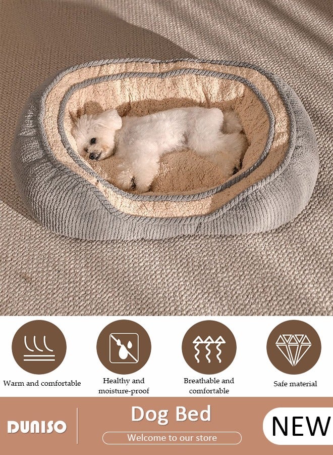 DUNISO Dog Bed, Non-Slip Pet Sofa Lounger Puppy Couch Removable Machine Washable Cover Cushion Big Cat Kennel Cot, Medium Large Adult Dogs Kitten Sleeping Mattress - Image 1