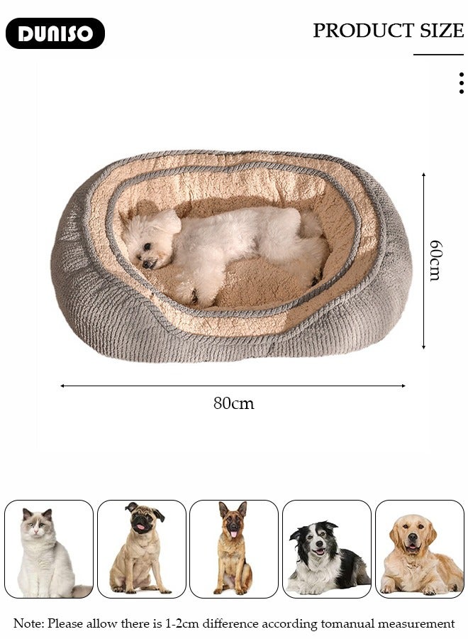 DUNISO Dog Bed, Non-Slip Pet Sofa Lounger Puppy Couch Removable Machine Washable Cover Cushion Big Cat Kennel Cot, Medium Large Adult Dogs Kitten Sleeping Mattress - Image 4