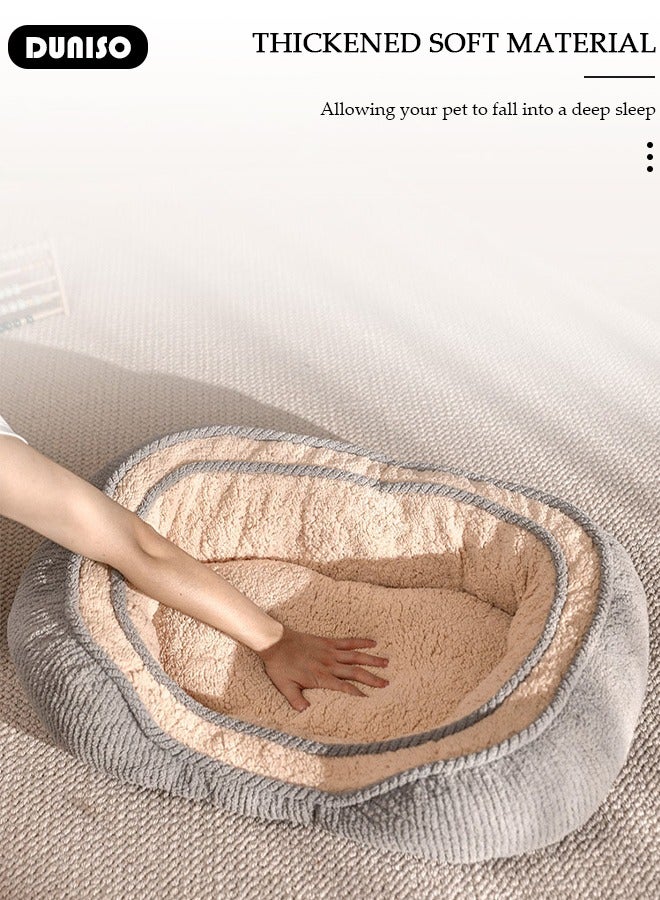 DUNISO Dog Bed, Non-Slip Pet Sofa Lounger Puppy Couch Removable Machine Washable Cover Cushion Big Cat Kennel Cot, Medium Large Adult Dogs Kitten Sleeping Mattress - Image 2