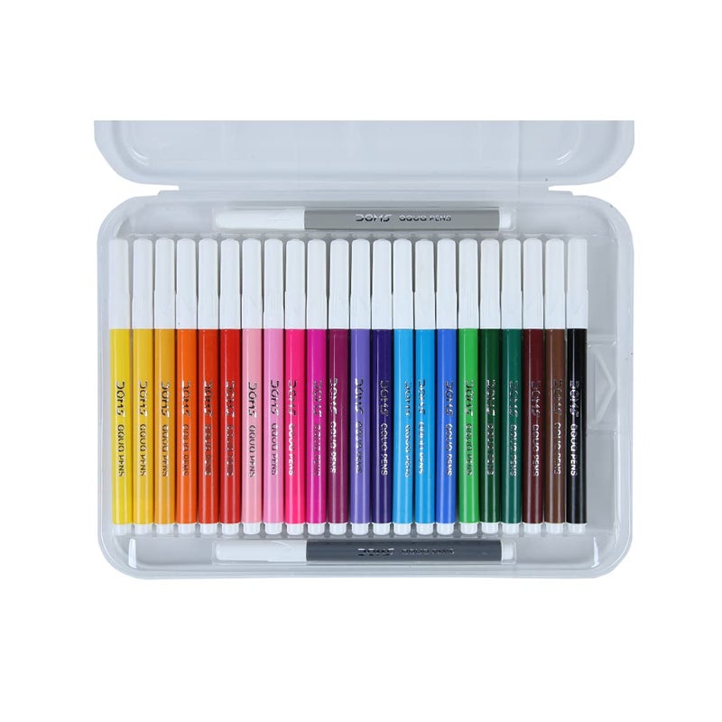DOMS Doms Aqua 24 Shades Watercolour Sketch Pen Set | Unique Push Resistant Tip With Bright & Intense Colors | Non-Toxic & Safe For Kids | Colourful Sketching, Doodling & Mandala Art | Pack of 2  - Image 3