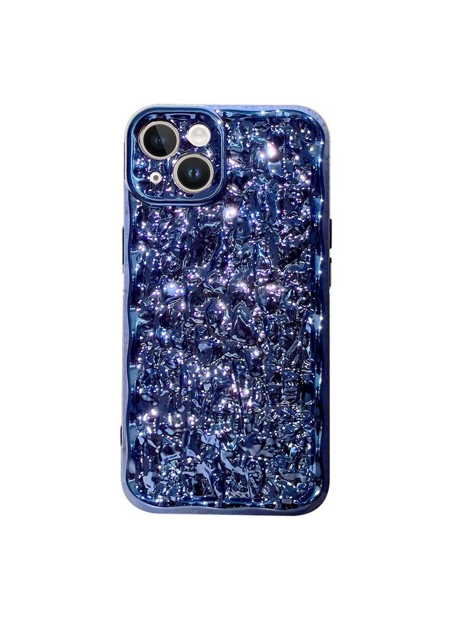 S-TOP Case For iPhone 14 Electroplated 3D Stone Texture TPU Phone Case - Image 1
