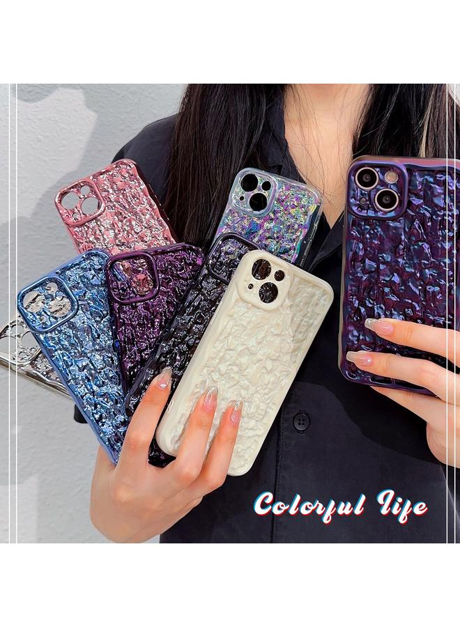 S-TOP Case For iPhone 14 Electroplated 3D Stone Texture TPU Phone Case - Image 2