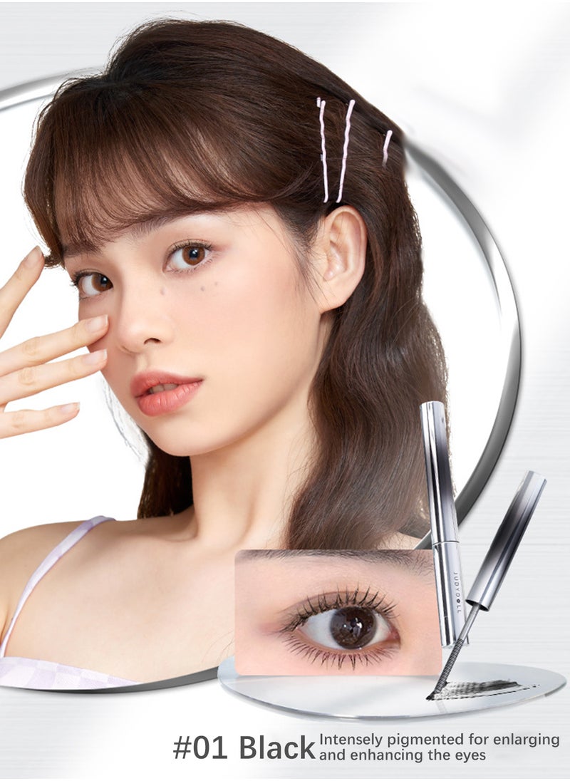Judydoll - Judydoll رمش ماسكارا طويلة الأمد مقاومة للماء والعرق تكثيف إطالة سريعة الجافة صفر كتل 4D ألياف الحرير لاش تمديد للنساء الأسود - Image 1