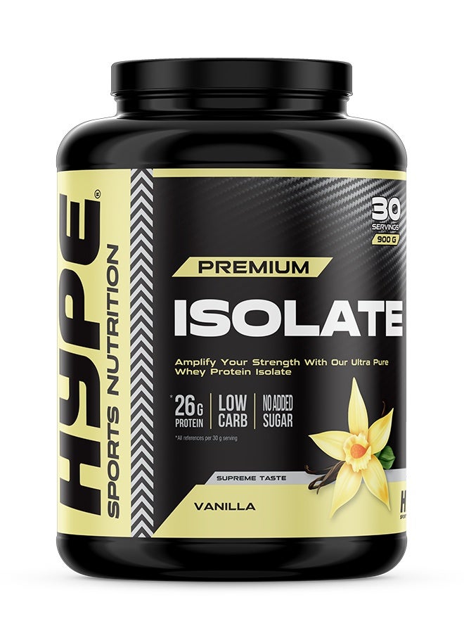 هايب مسحوق بروتين آيزوليت نكهة الفانيلا | ٩٠٠ غرام | مصدر بروتين عالي الجودة - Image 1