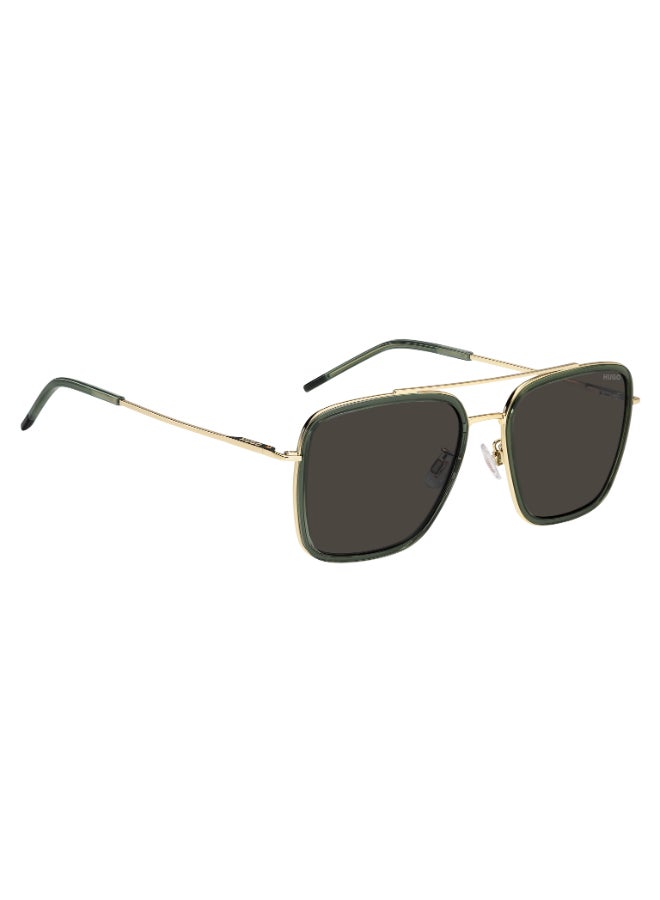 HUGO HG 1404/G/S Sunglasses Green Rectangular - Image 2