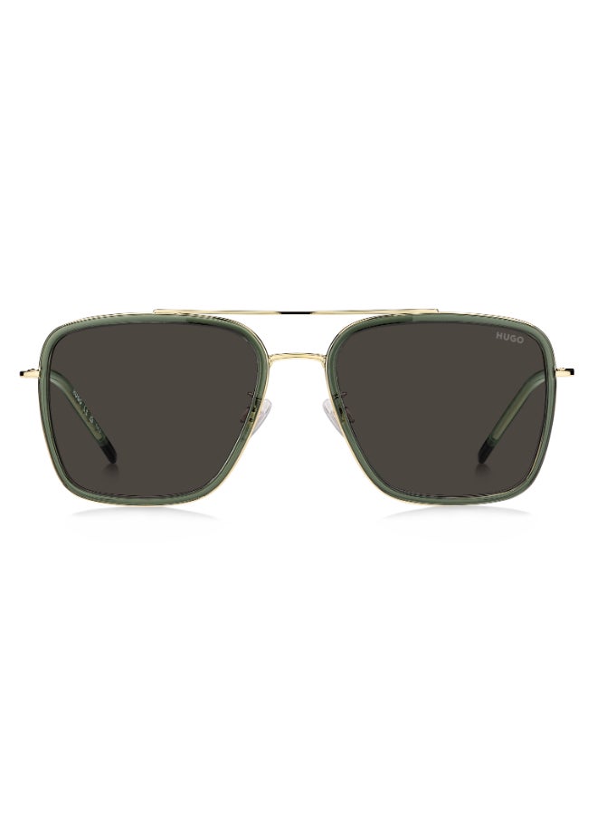 HUGO HG 1404/G/S Sunglasses Green Rectangular - Image 3