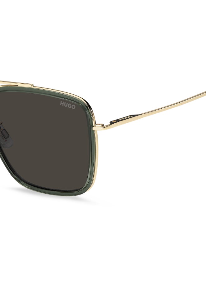 HUGO HG 1404/G/S Sunglasses Green Rectangular - Image 5