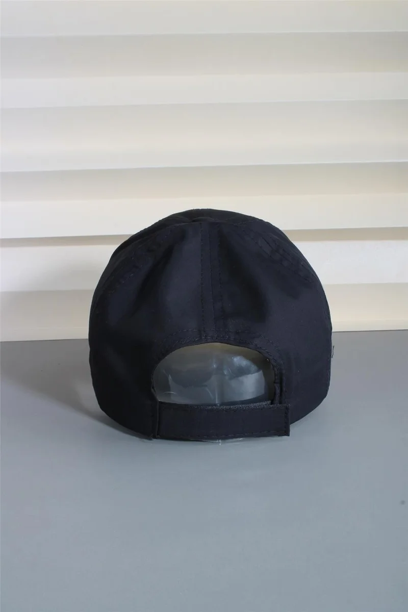 Cappello Black Sports Hat Unisex Adjustable Velcro Back 24SAPKADUZ
