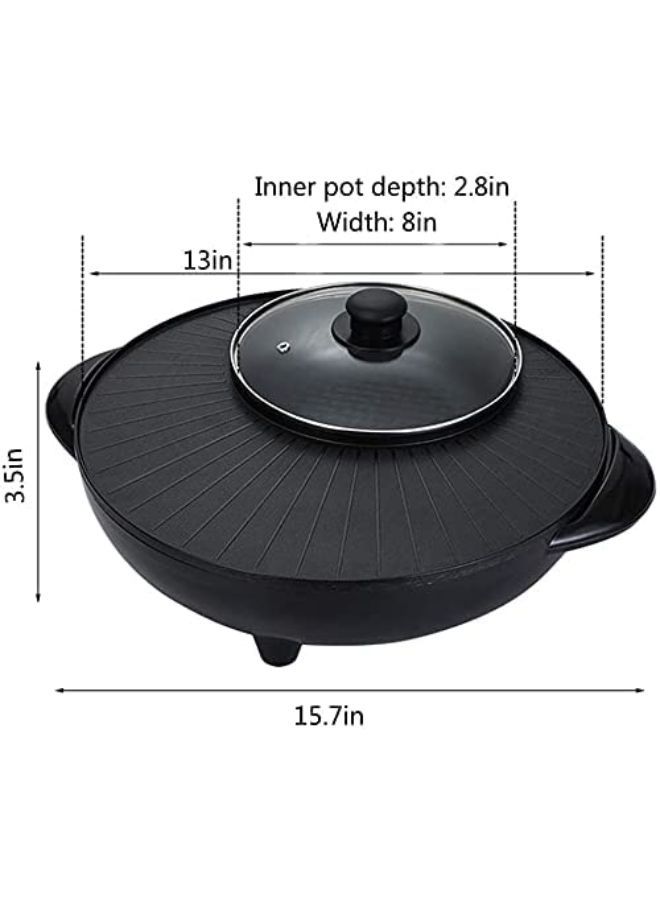 2 in 1 Electric ShabuShabu Hot Pot with Grill and BBQ Machine  - Image 2