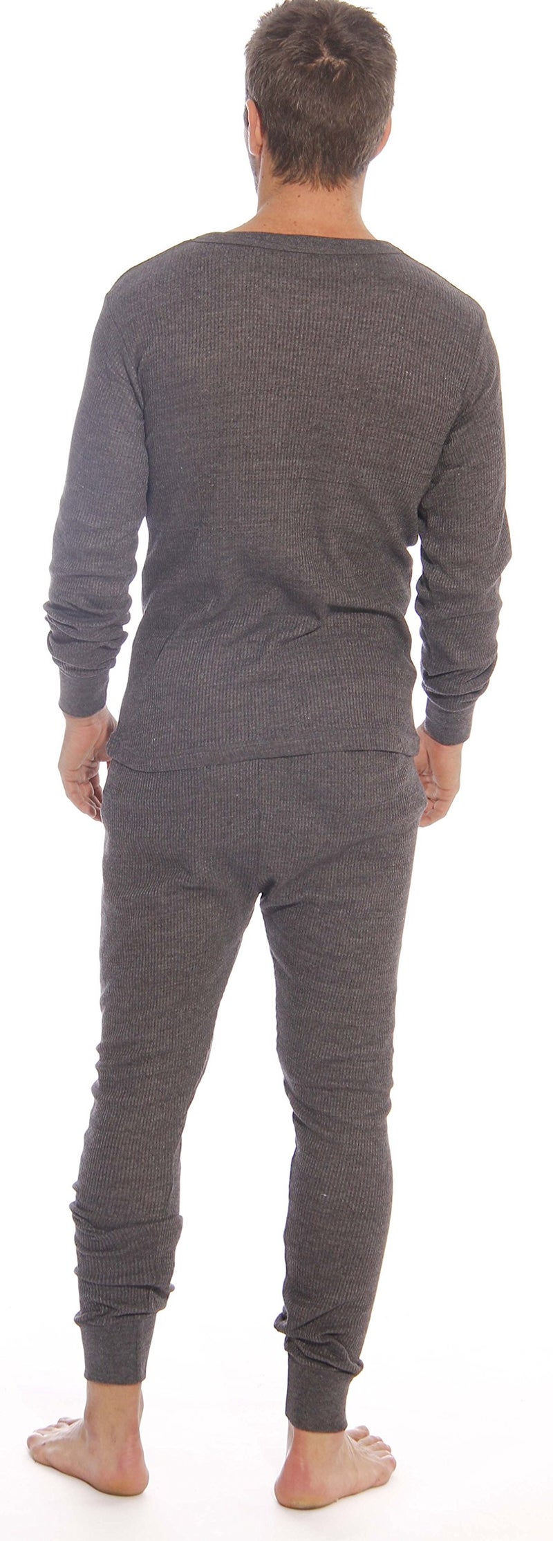 At The Buzzer Thermal Underwear Set for Men 95962-Charcoal-XXL - Image 3