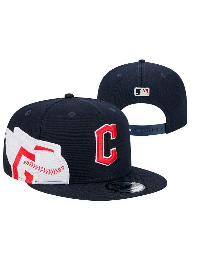 NEW ERA Cleveland Guardians Navy Blue Snapback Hat