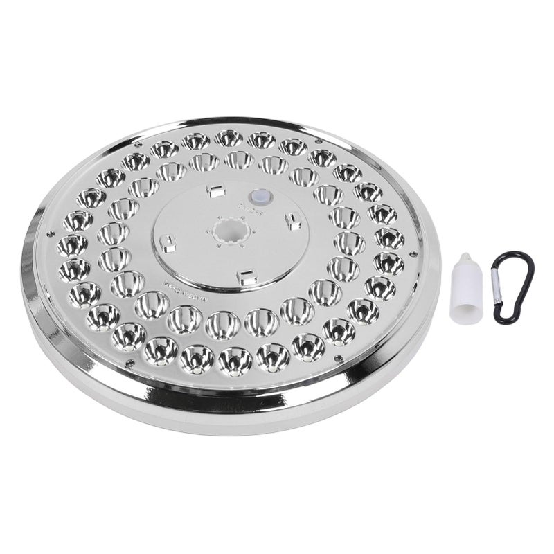 Solar Flagpole Light Gold 48 LED Automatic On Off IP65 Waterproof For Patios Decks - Image 2