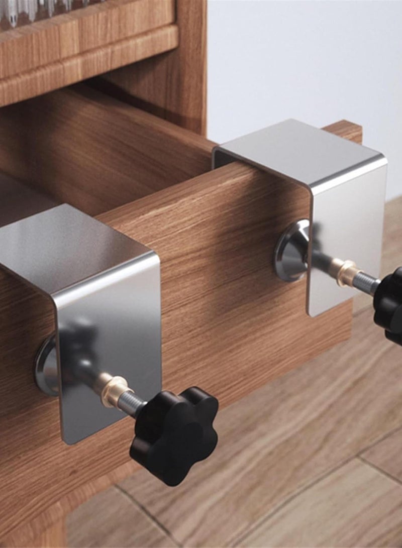 GGOOT C Clamp Drawer Panel Clips Cabinet Tool Home Furniture Accessories Steel Drawer Front Installation Clamps Hardware Woodworking Jig - Image 2