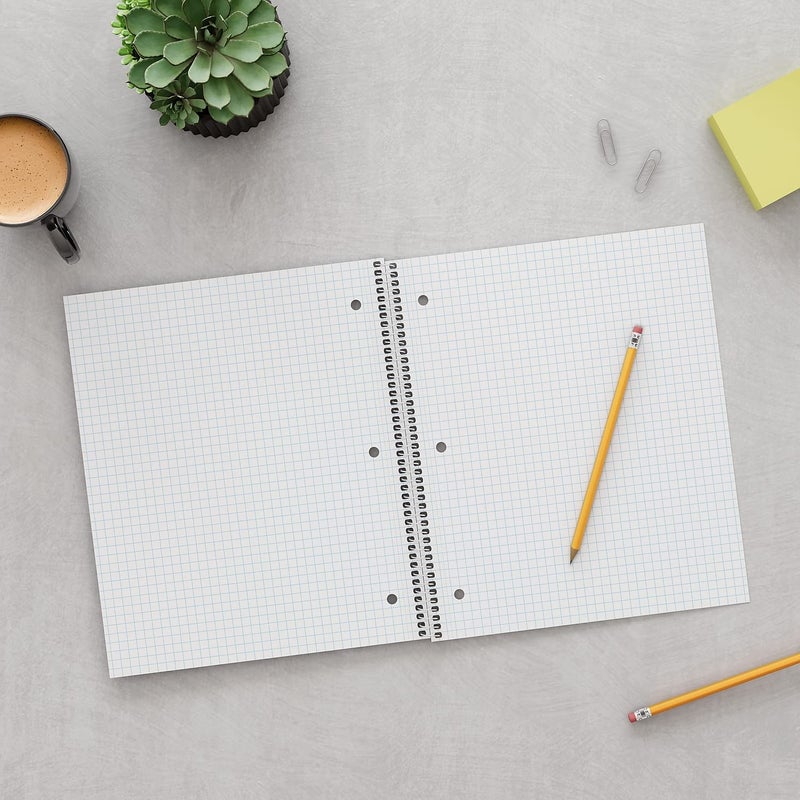 STAPLES Accel 1Subject Notebook 85inch x 11inch Graph Ruled 100 Sheets Assorted Colors 3Pack ST25855DVS - Image 4