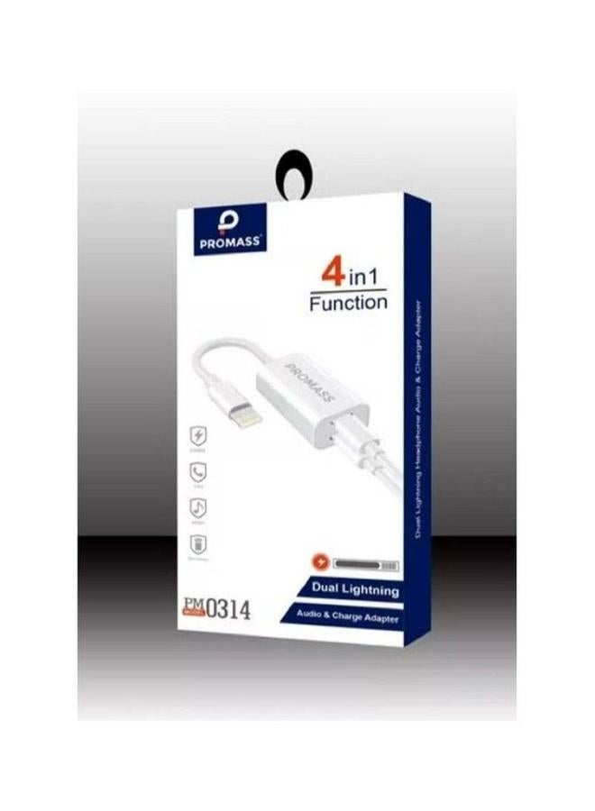 PROMASS iPhone charger and headphone adapter