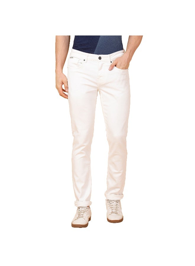Being Human Mens Ivory Slim Fit Denims - Image 1