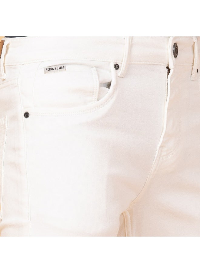 Being Human Mens Ivory Slim Fit Denims - Image 5