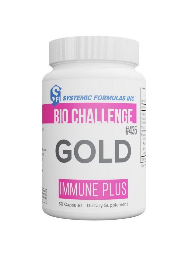 Systemic Formulas Gold Immune Plus - General Immune Support, 60 Capsules, Bio Challenge 435. Immune Builder. - Image 1