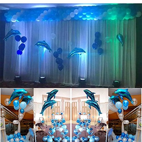 Balloonistics Masti Zone Dolphin/ Fish Shape /shark Latex Balloon, Set Of 6, Multicolour - Image 5