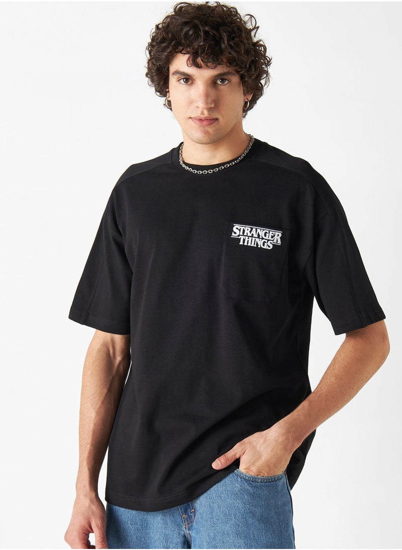 SP Characters Stranger Things Print T-Shirt  - Image 1