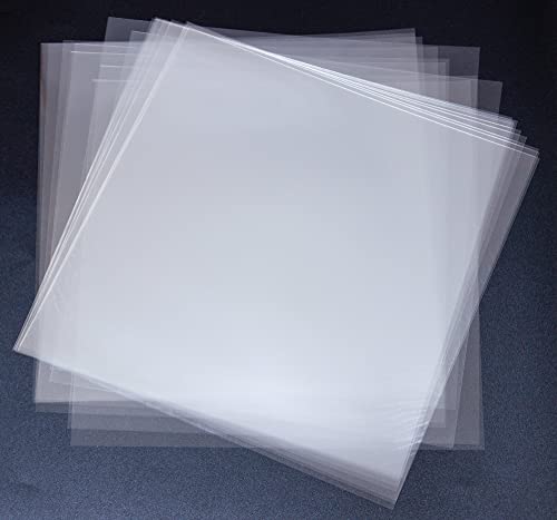 20PCS 4 Mil Blank Mylar Stencil Sheets 12 X 12 Inch Clear Plastic Sheets for Cricut Crafts and Cutting Machine