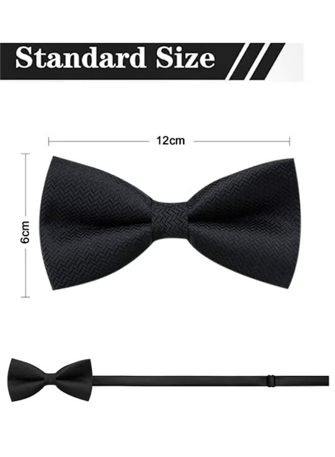 مجموعة من 3 ربطات عنق رجالية جاهزة للربط، ربطة عنق رسمية كلاسيكية قابلة للتعديل لحفلات الزفاف، ألوان متنوعة - Image 2