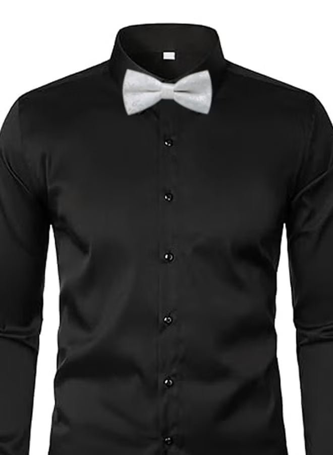 مجموعة من 3 ربطات عنق رجالية جاهزة للربط، ربطة عنق رسمية كلاسيكية قابلة للتعديل لحفلات الزفاف، ألوان متنوعة - Image 5