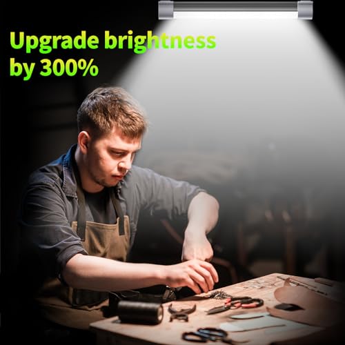 LETOUR Rechargeable Light LED Tube Magnetic Light 4000Lumens 5200mAh 5 Levels Dimming Camping Lantern USB Rechargeable Portable Lights with 2 Magnets Endurance for 60 Hours - Image 3