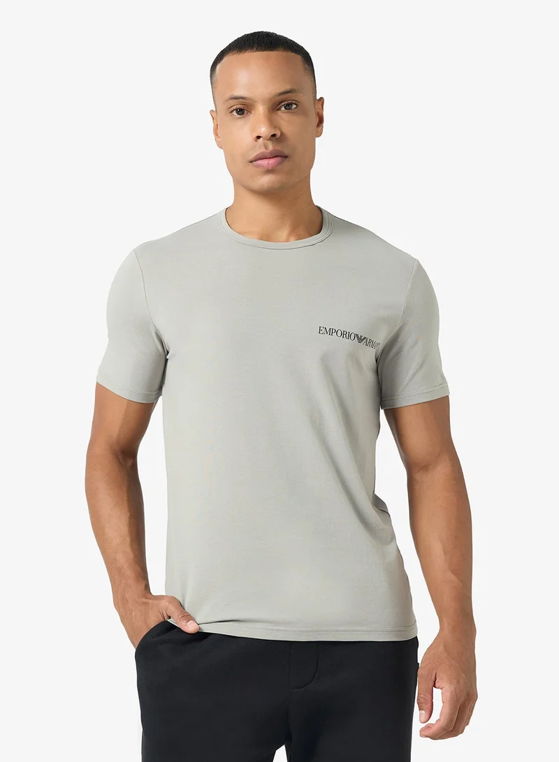 2 Pack Of Logo Crew Neck T-Shirt