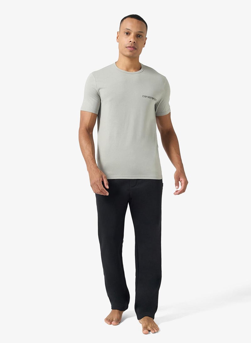 EMPORIO ARMANI 2 Pack Of Logo Crew Neck T-Shirt - Image 5