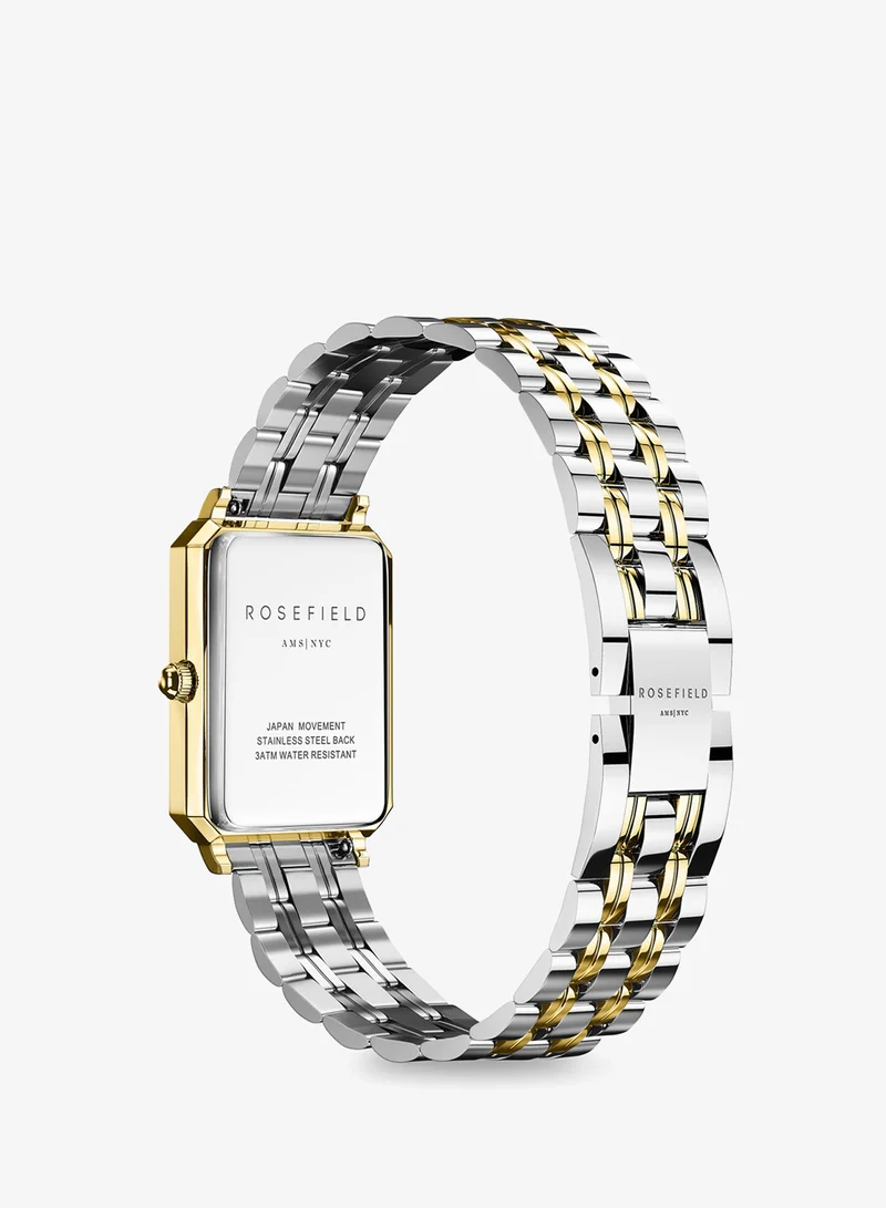 Rosefield  Rosefield Octagon XS White Sunray Steel Duotone Silver Gold Women Watch - OWDSG-O62 for Women | Best Price UAE