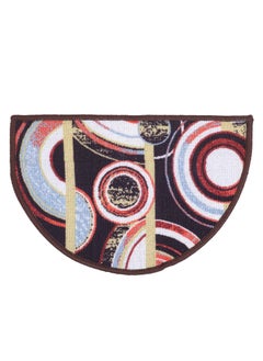 Status Contract Status Contract Semi Circle/D-Shape Entrance Floor Door Mats Home Decor Non-Slip Carpet for Bathroom, Bedroom, Balcony, Living Room Washable Dirt Trapper (15 x 23 inch)  - Image 2