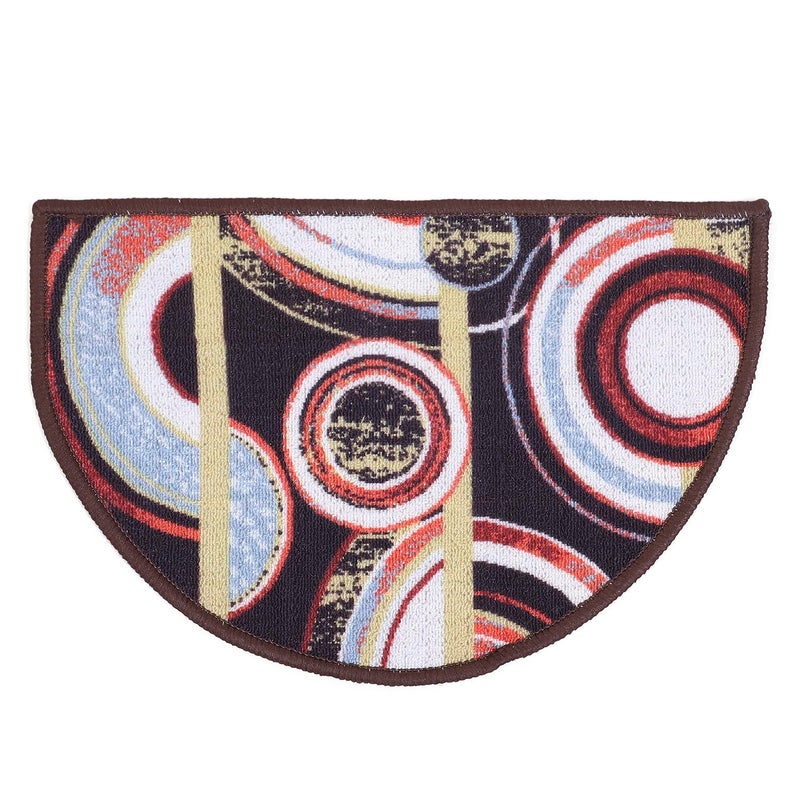 Status Contract Semi Circle/D-Shape Entrance Floor Door Mats Home Decor Non-Slip Carpet for Bathroom, Bedroom, Balcony, Living Room Washable Dirt Trapper (15 x 23 inch) - Image 2