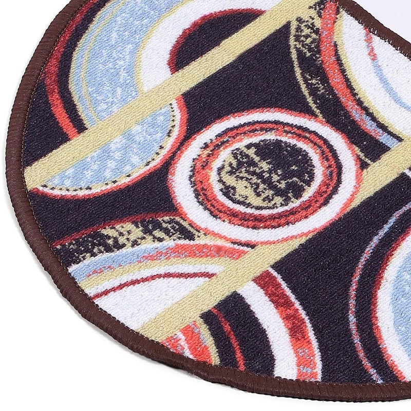 Status Contract Semi Circle/D-Shape Entrance Floor Door Mats Home Decor Non-Slip Carpet for Bathroom, Bedroom, Balcony, Living Room Washable Dirt Trapper (15 x 23 inch) - Image 4