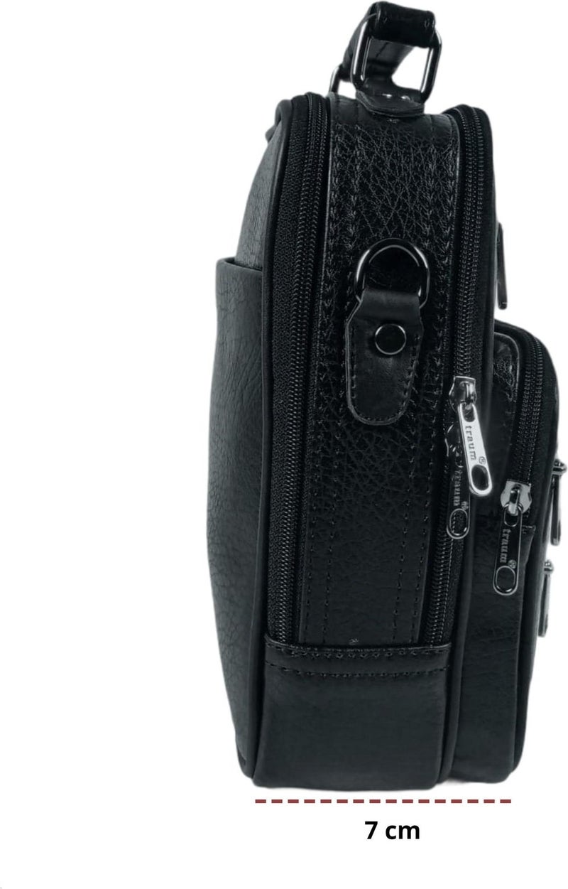 Başkent Çanta Başkent Bag Black Leather Men's Hand and Shoulder Pistol Carrying Bag  - Image 3