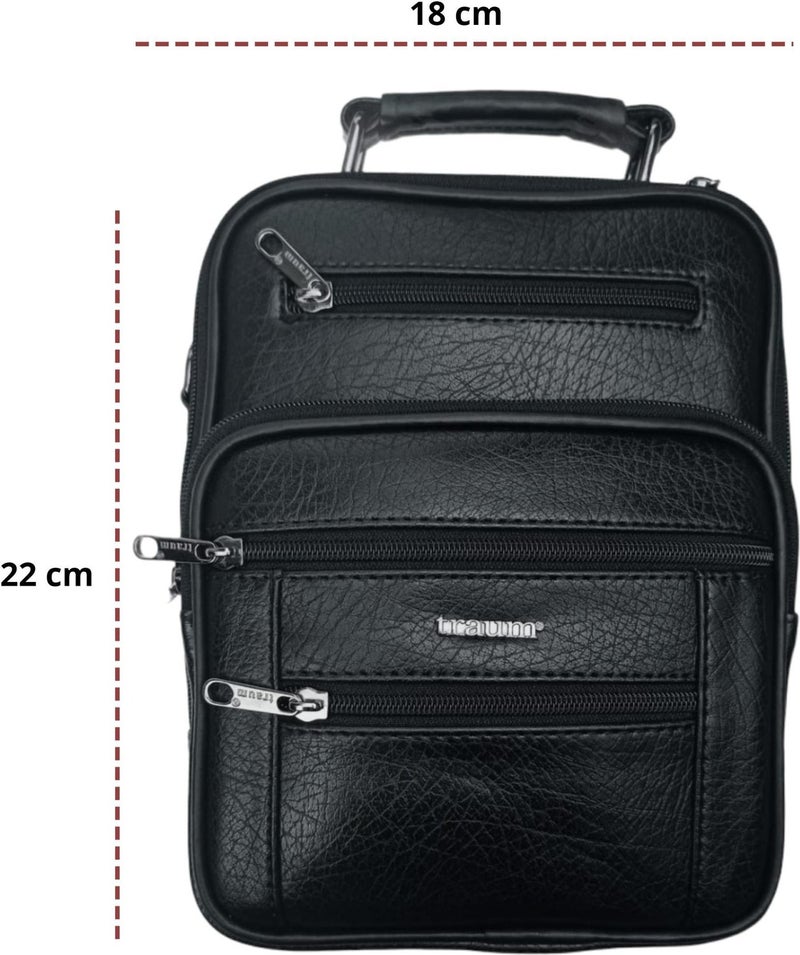 Başkent Çanta Başkent Bag Black Leather Men's Hand and Shoulder Pistol Carrying Bag  - Image 2